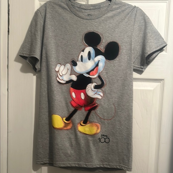 Disney 100 Mickey Mouse Gray T-Shirt - Picture 2 of 7